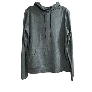 Bass Women's M Blue Green Pullover Hoodie Lightweight Kangaroo Pocket